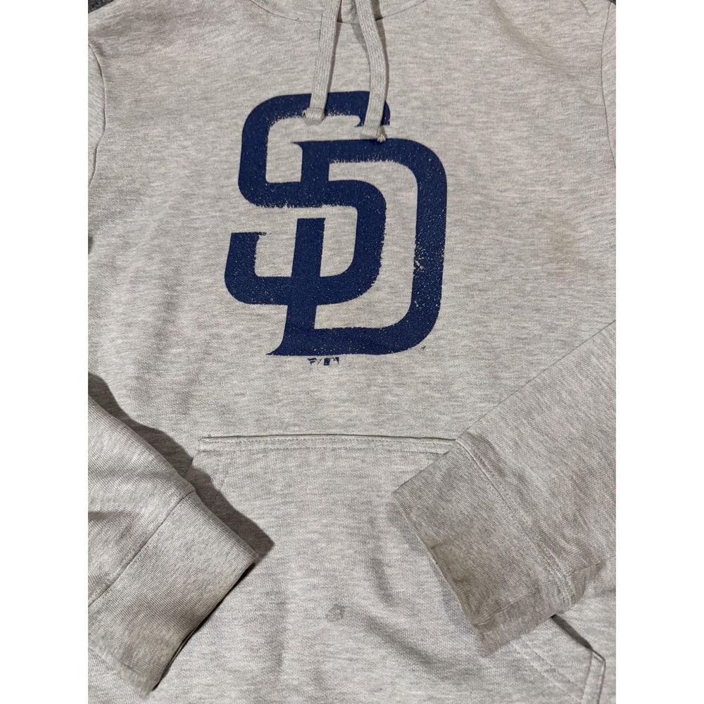San Diego Padres Hoodie Mens Large Gray MLB Baseball Fanatics Pullover Fleece - Picture 2 of 7